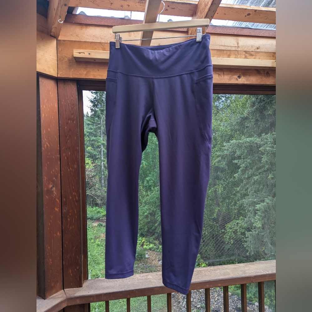 Purple yoga/workout pants